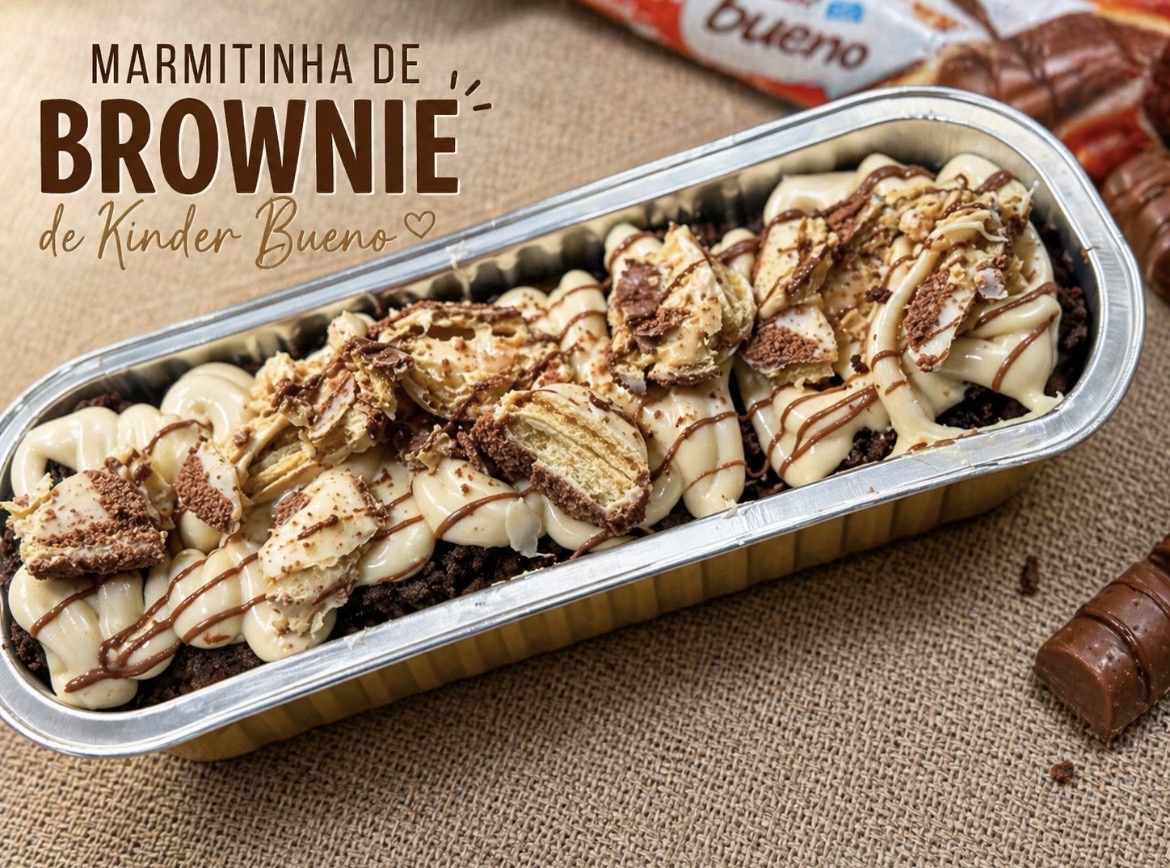 Marmitinha brownie kinder bueno