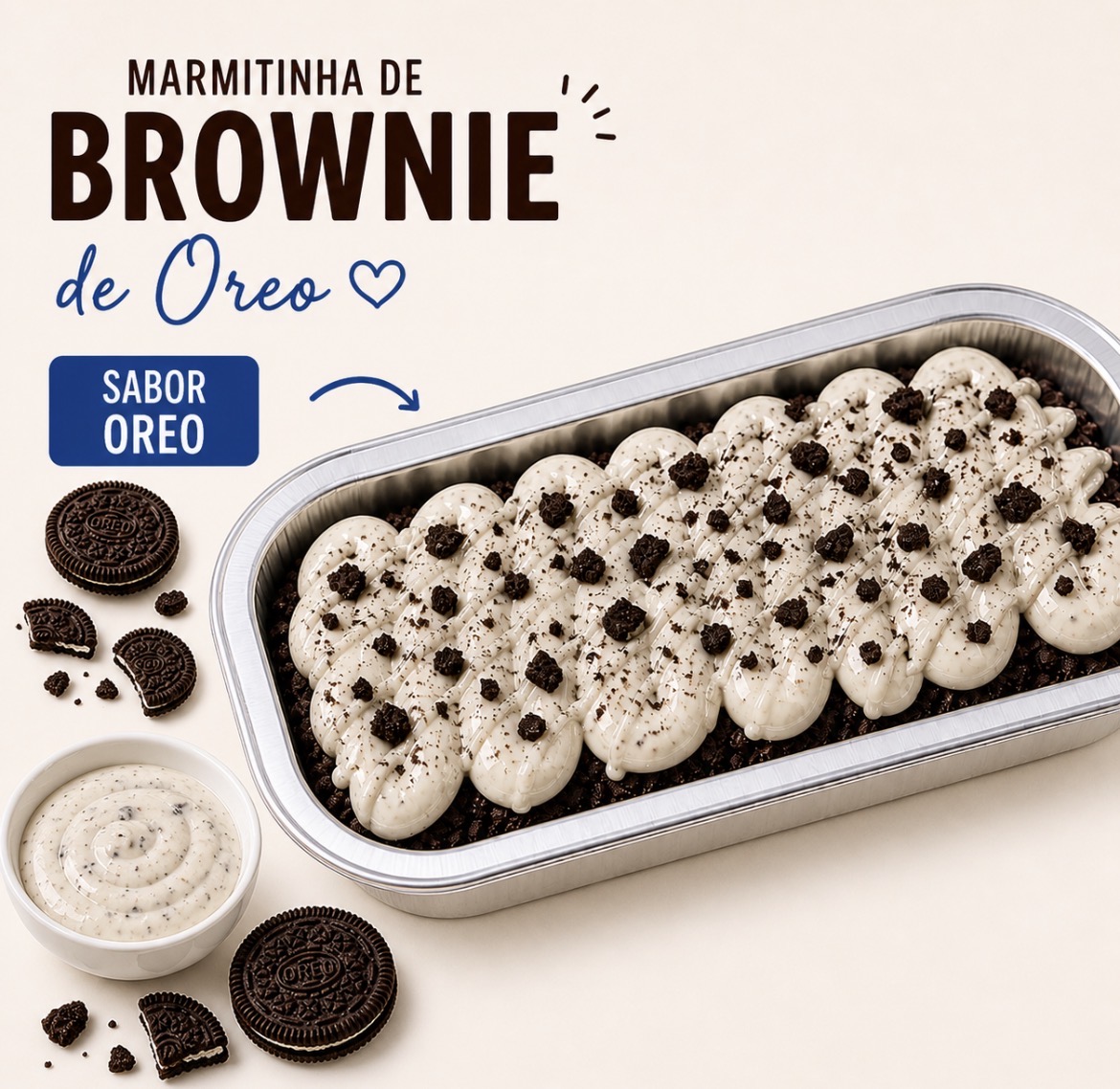 Marmitinha brownie Oreo